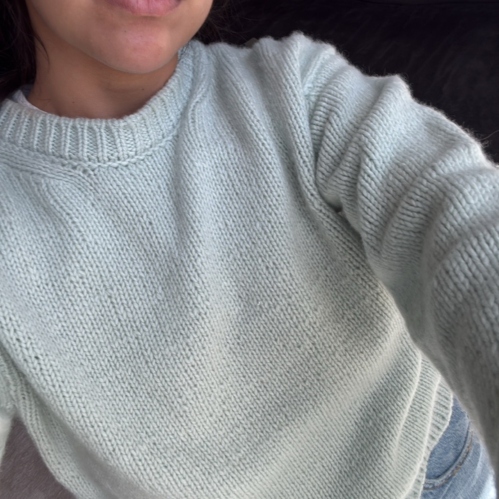 Marc Jacobs Runway Crew Neck Mint Green Sweater